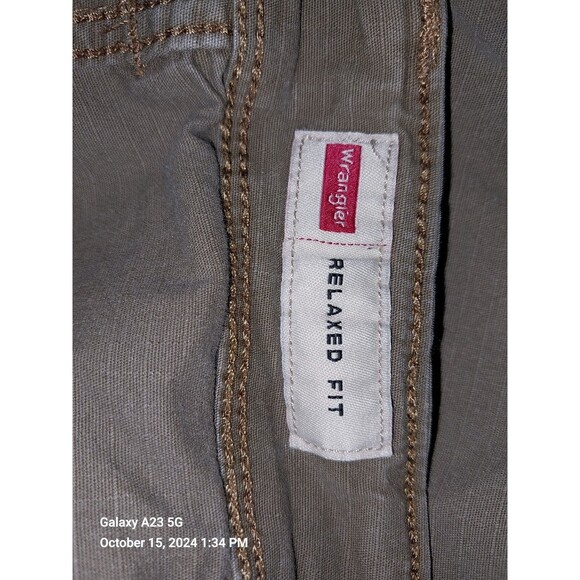 Wrangler Cargo Shorts 32 Tan Relaxed Fit - Picture 4 of 6